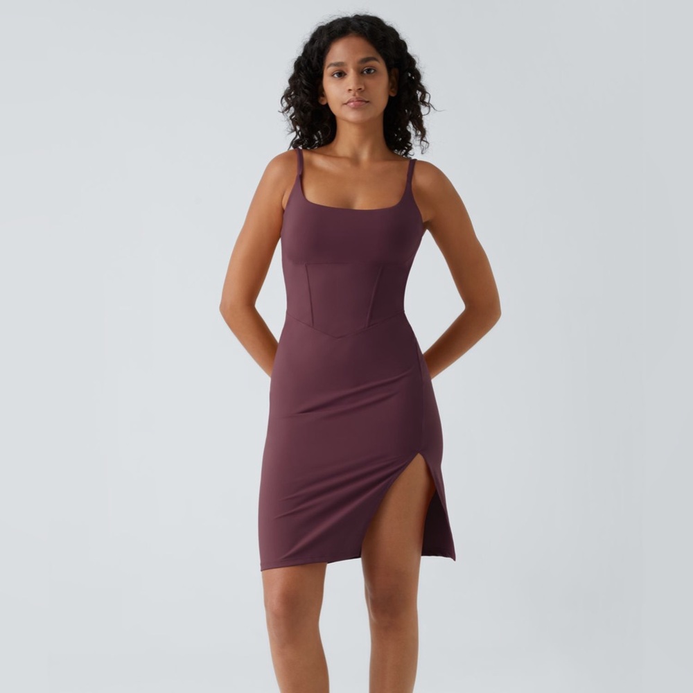 Halara Bodycon Corset Dress with Slit - NWOT